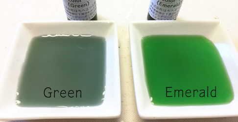 グリーン２色比較